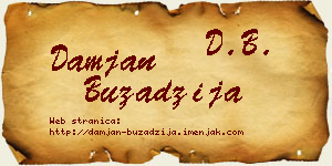 Damjan Buzadžija vizit kartica